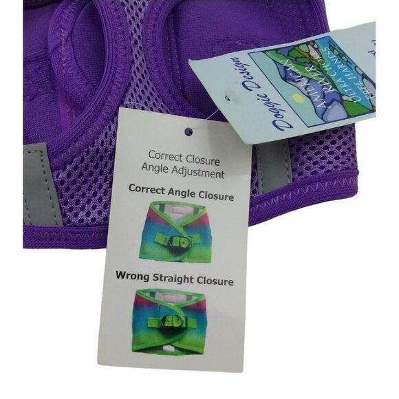 American River Ultra Choke Free Harness Doggie Designs Purple Small NWT - Picture 3 of 9